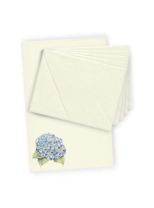 Blue Hydrangea Letter Paper Bundle