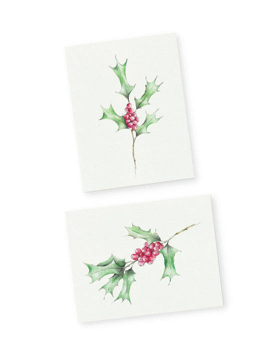 Holly Berries Greeting Card Bundle