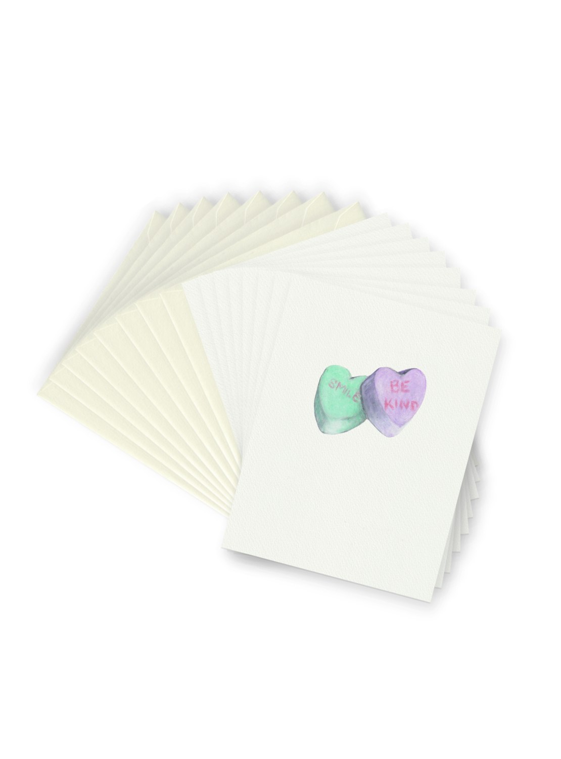 Valentine's Candy Heart Greeting Card Bundle