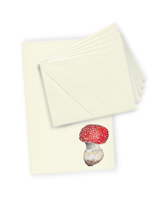 Red Mushroom Letter Paper Bundle