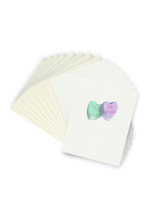 Valentine's Candy Heart Greeting Card Bundle